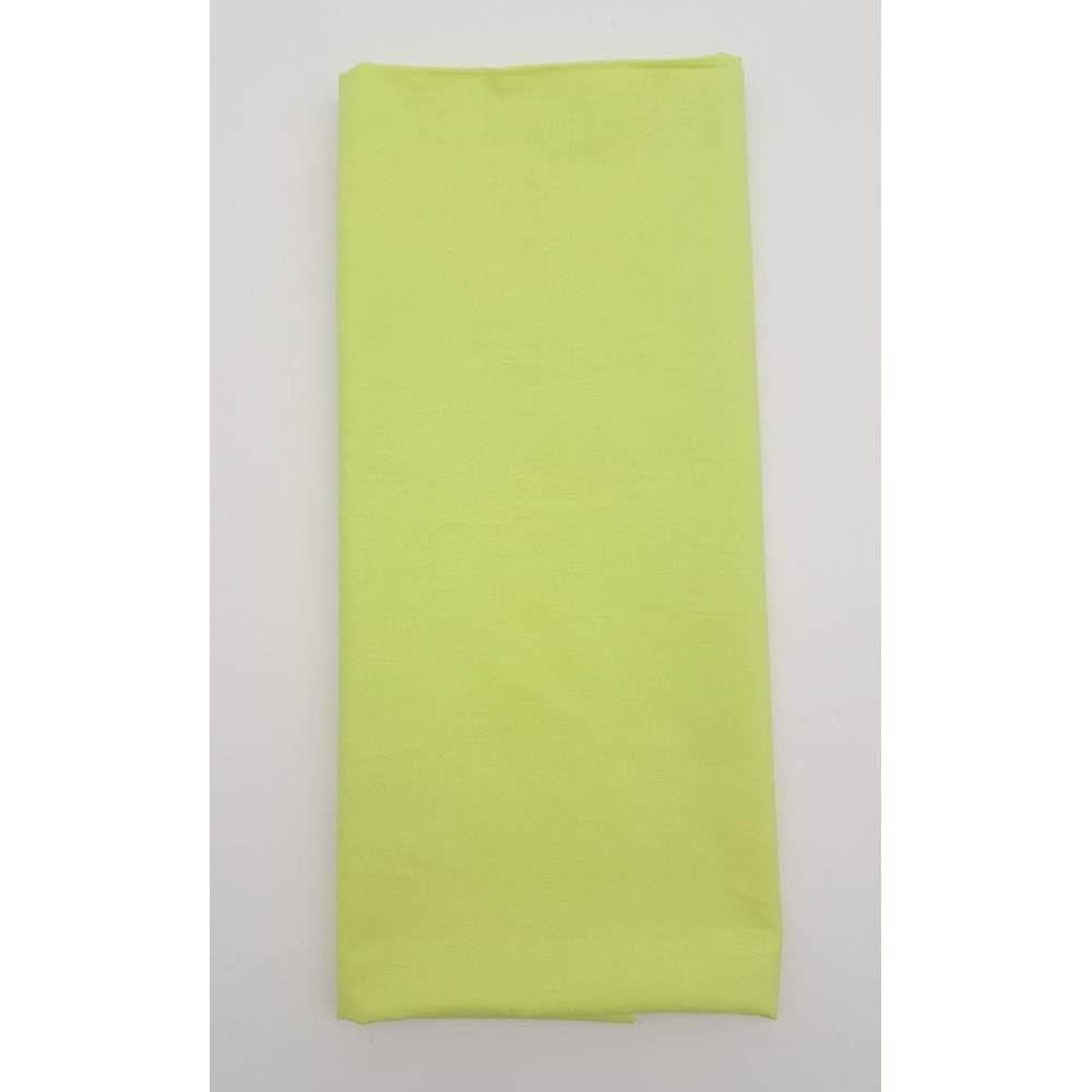 Çanta Aksesuar 120X50 Cm Neon Yeşil Renk Pamuklu Astarlık Kumaş No:22