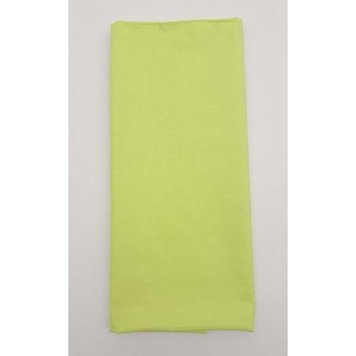 Çanta Aksesuar 120X50 Cm Neon Yeşil Renk Pamuklu Astarlık Kumaş No:22