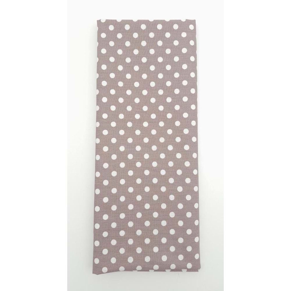 Çanta Aksesuar 120x50 cm Koyu Gül Kurusu Renk Küçük Puantiyeli Pamuklu Astarlık Kumaş No:24