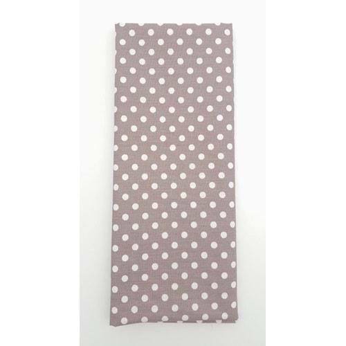 Çanta Aksesuar 120x50 cm Koyu Gül Kurusu Renk Küçük Puantiyeli Pamuklu Astarlık Kumaş No:24