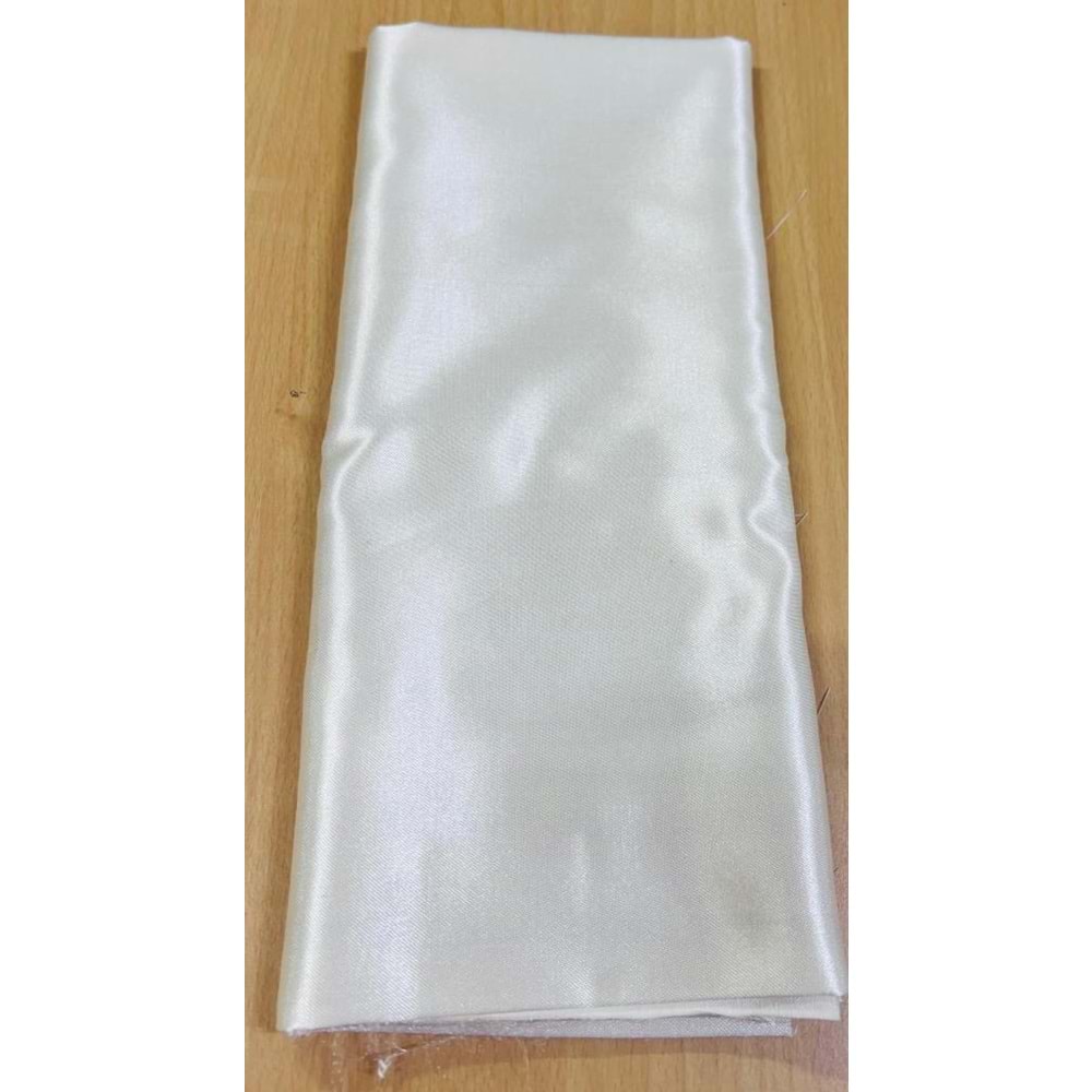 Çanta Aksesuar 120X50 cm Krem Renk Pamuklu Saten Astarlık Kumaş