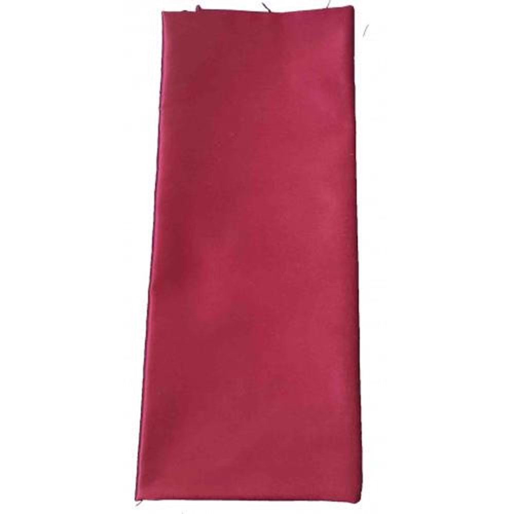 Çanta Aksesuar 120X50 Cm, Bordo Renk Pamuklu Saten Astarlık Kumaş