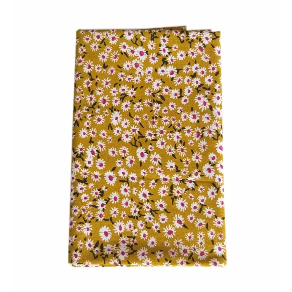 Çanta Aksesuar 80X50 Cm Pamuklu Astarlık Kumaş Minik Papatya