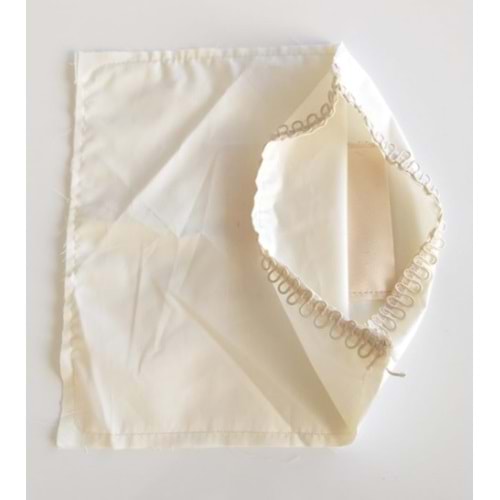 Çanta Aksesuar Fermuarsız 28X28 Cm Dikilmiş Astar Krem