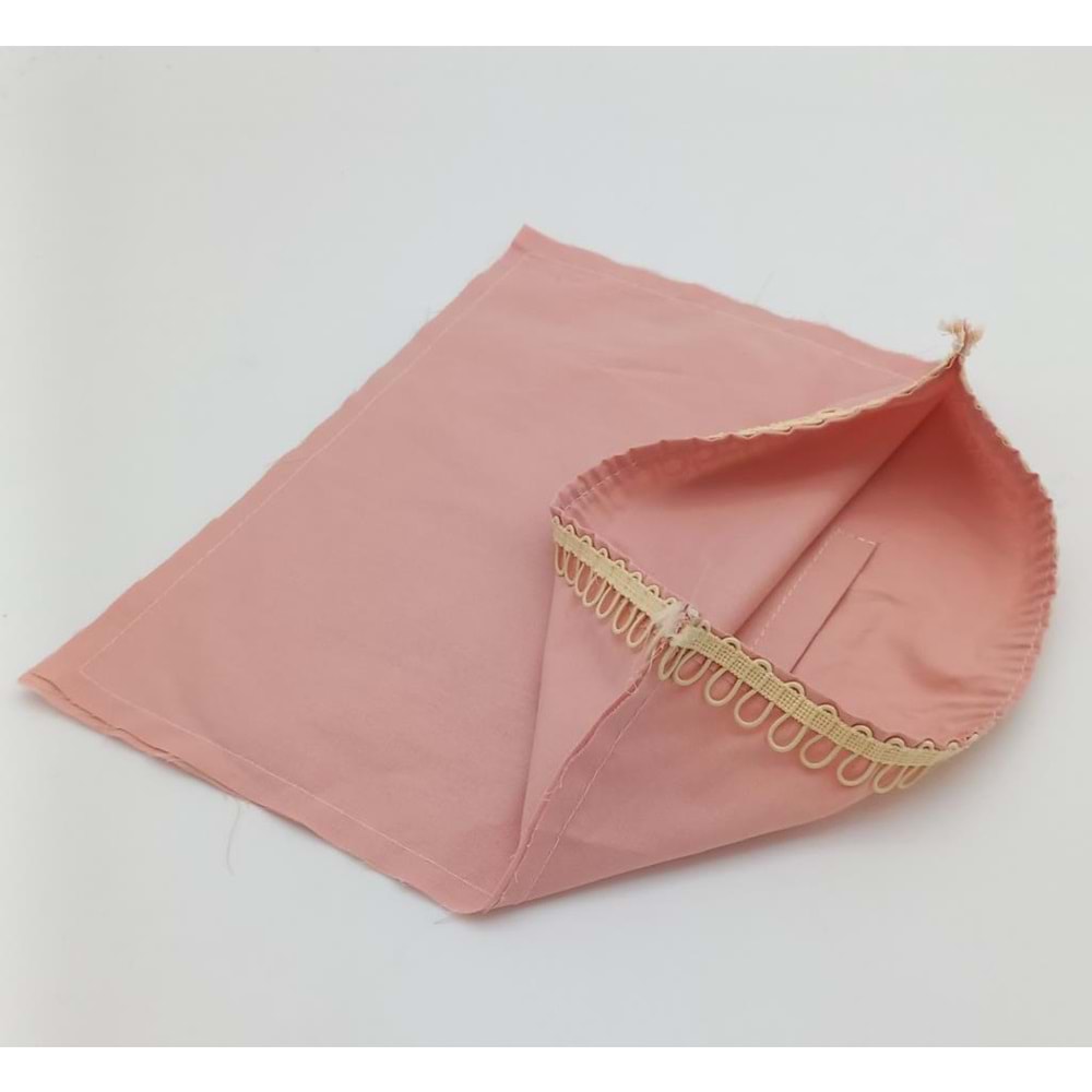 Çanta Aksesuar 28X28 Cm Fermuarsız Dikilmiş Astar Pudra