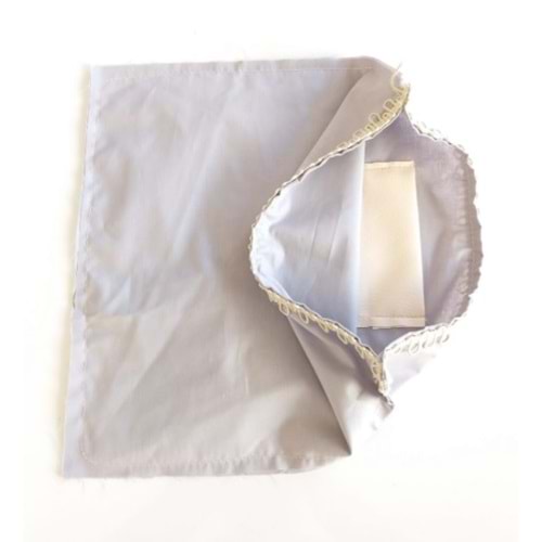 Çanta Aksesuar Fermuarsız 28X28 Cm Dikilmiş Astar Açık Gri