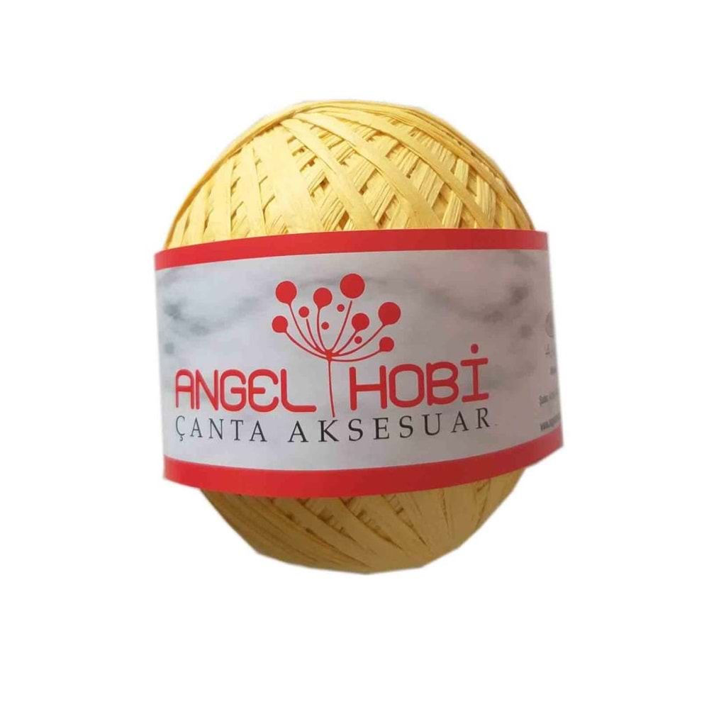 Çanta Aksesuar Bobin Rafya 150 Gr Sarı No:3