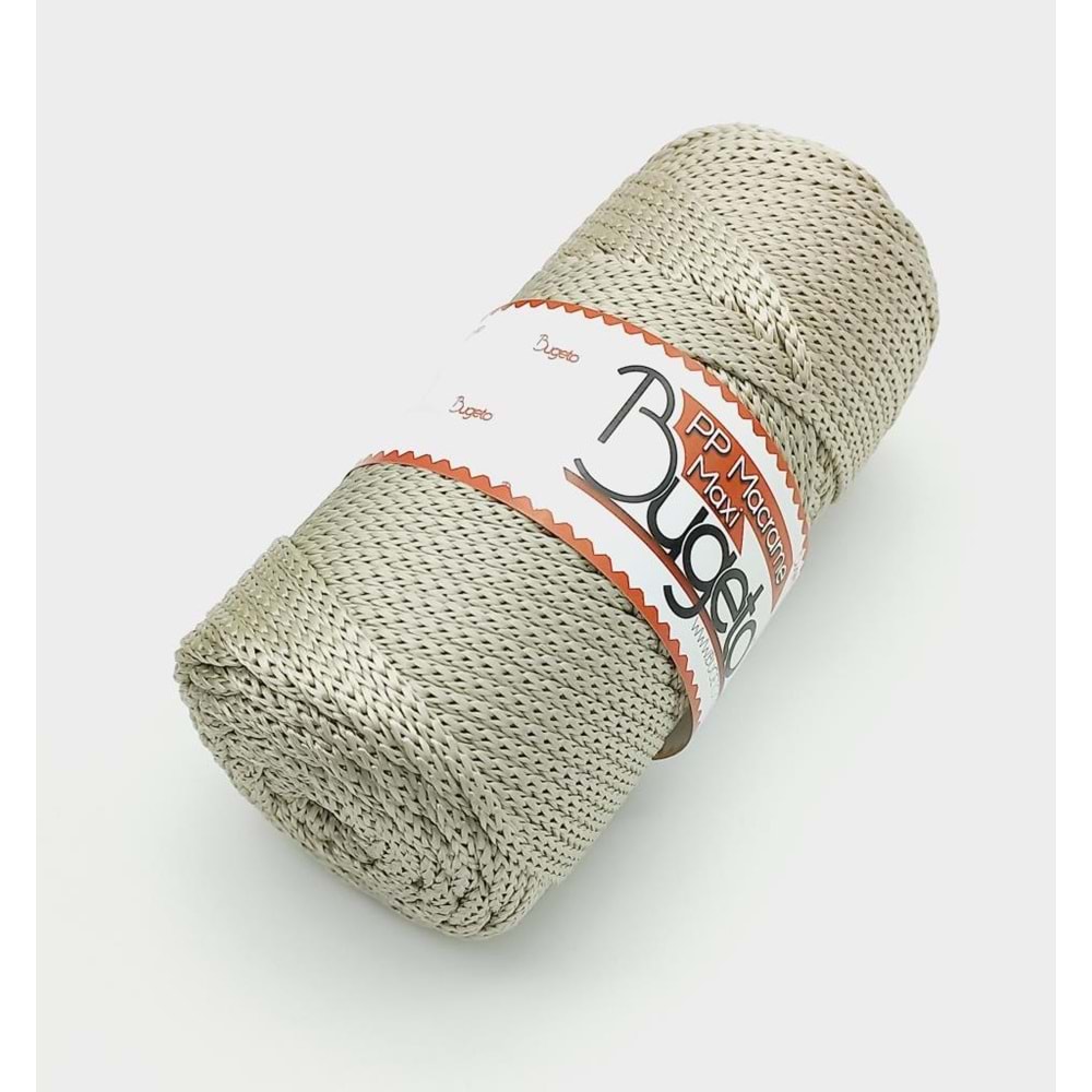 Çanta Aksesuar Bugeto Pp Makrome Maksi Örgü Çanta İpi No:43 Açık Gri