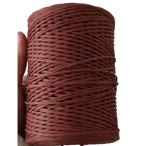 Çanta Aksesuar Taba Renk Bükümlü Rafya