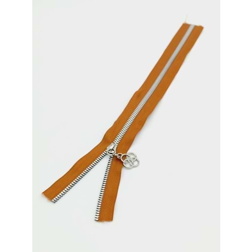 Çanta Aksesuar Başlıklı Fermuar 30 Cm Gümüş Metal Taba