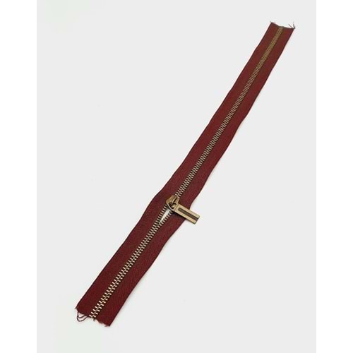 Çanta Aksesuar Başlıklı Fermuar 40 Cm Antik Metal Bordo
