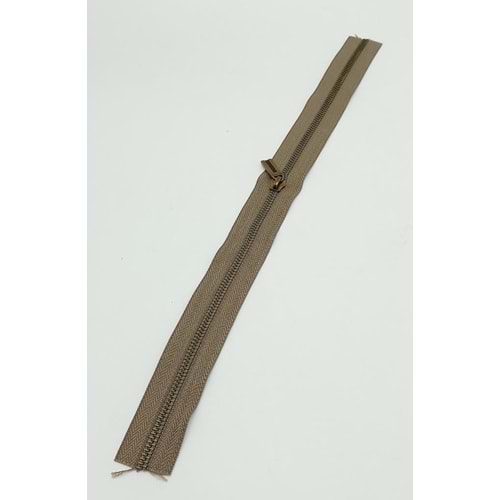Çanta Aksesuar Başlıklı Fermuar 40 Cm Antik Metal Vizon