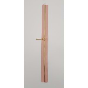 Çanta Aksesuar Başlıklı Fermuar 40 Cm Light Gold Metal Pudra Renk