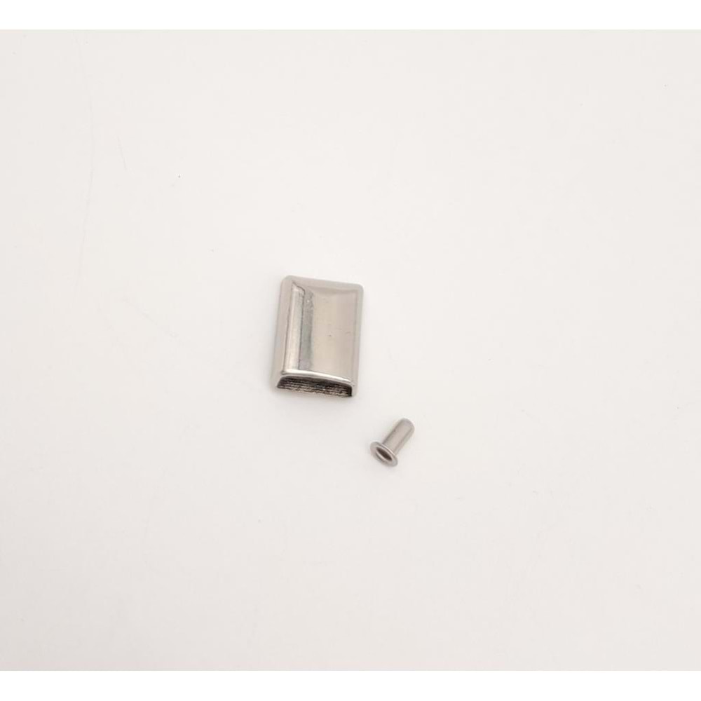 Çanta Aksesuar Gümüş Renk Fermuar Stop Büzgü Ucu 1 Adet