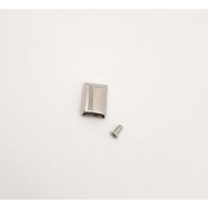 Çanta Aksesuar Gümüş Renk Fermuar Stop Büzgü Ucu 1 Adet