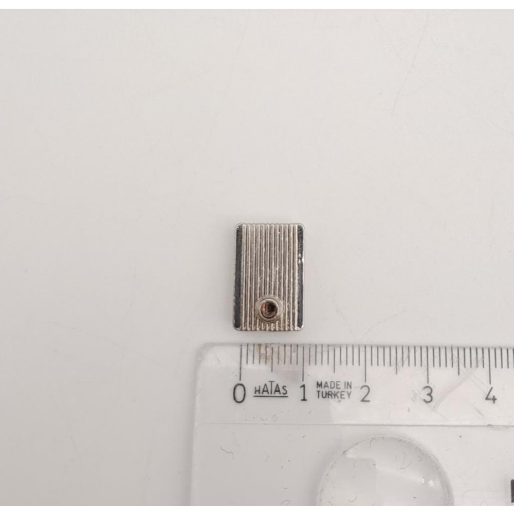 Çanta Aksesuar Gümüş Renk Fermuar Stop Büzgü Ucu 1 Adet