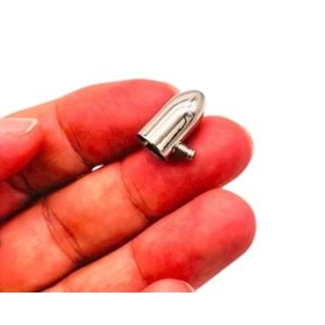 Çanta Aksesuar Gümüş Renk Büzgü Ucu 2 Adet