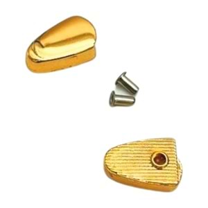 Çanta Aksesuar Light Gold Renk Fermuar Stop Büzgü Ucu 2 Adet