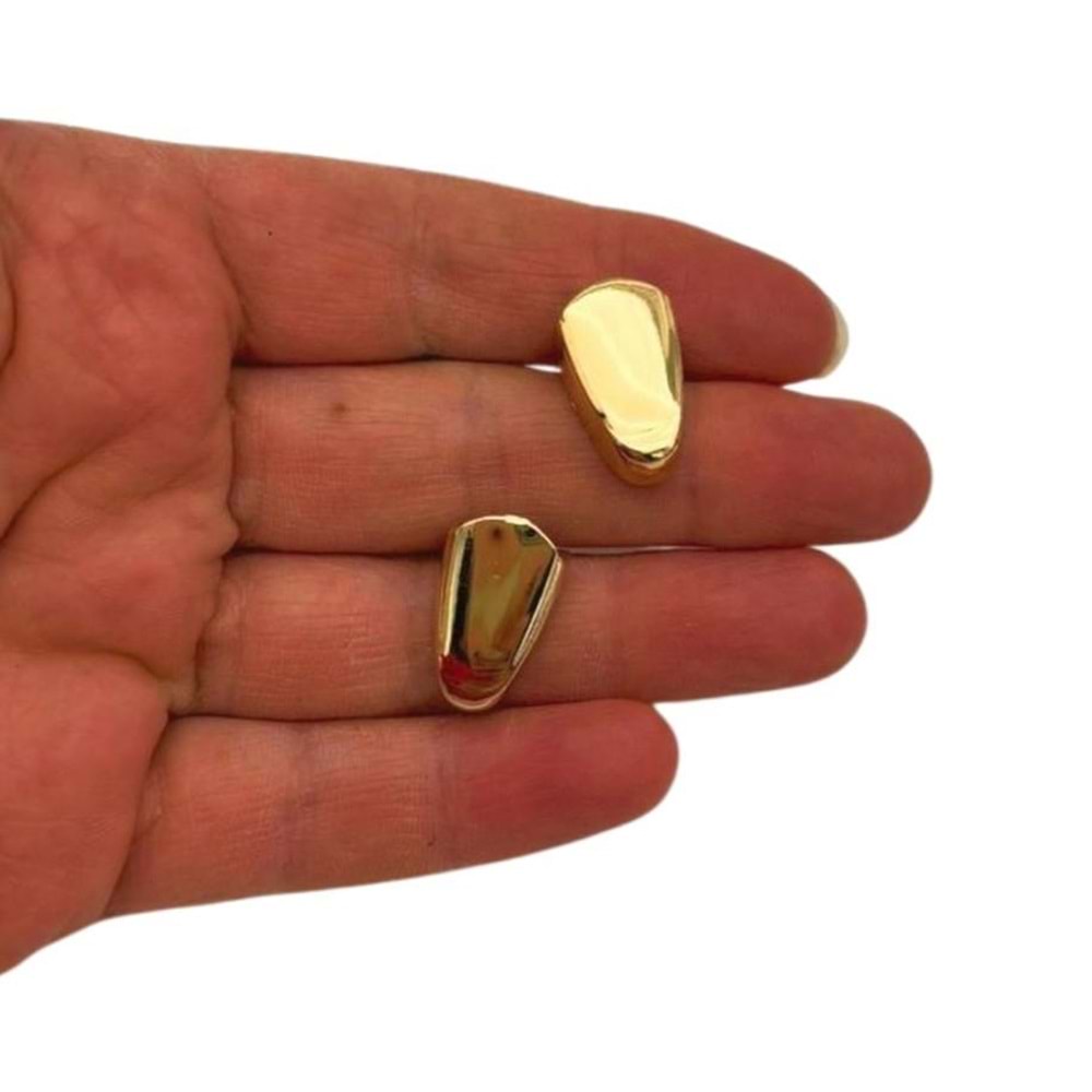 Çanta Aksesuar Light Gold Renk Fermuar Stop Büzgü Ucu 2 Adet