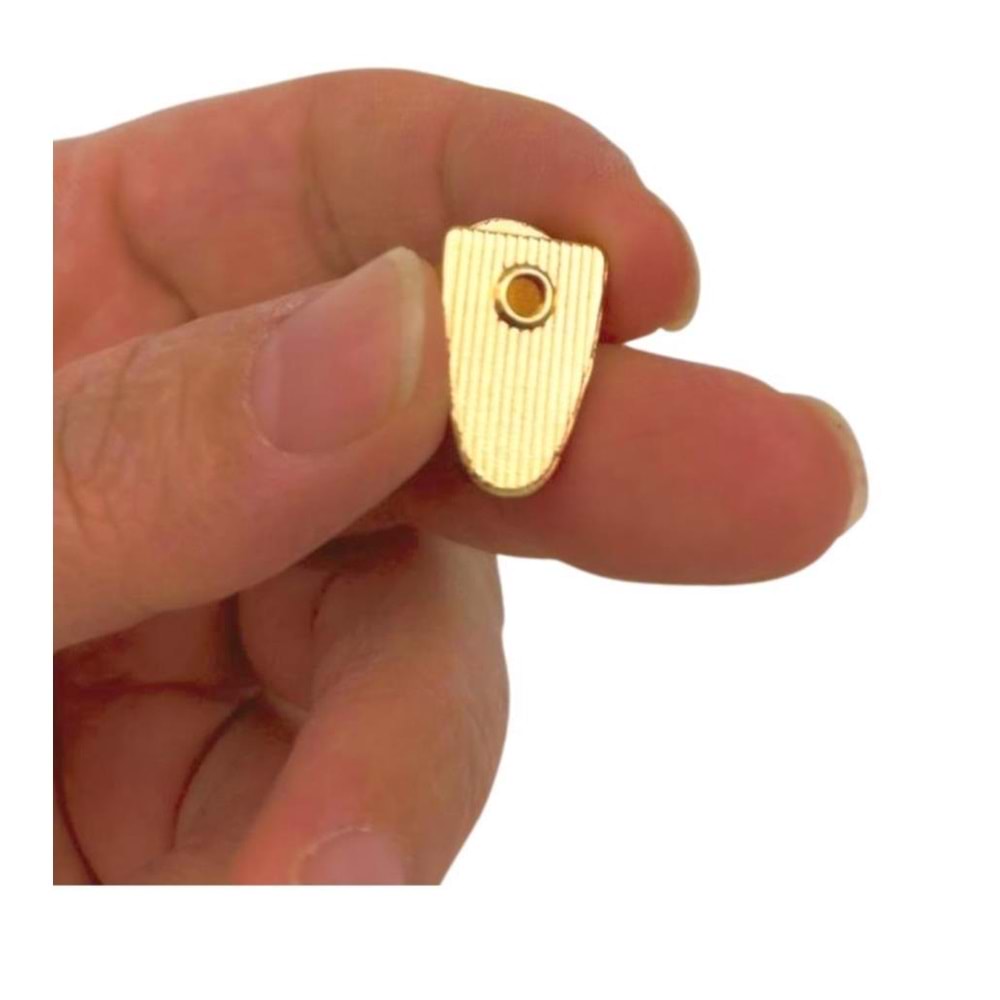 Çanta Aksesuar Light Gold Renk Fermuar Stop Büzgü Ucu 2 Adet