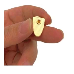 Çanta Aksesuar Light Gold Renk Fermuar Stop Büzgü Ucu 2 Adet