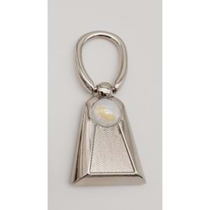 Çanta Aksesuar Boncuk Detaylı Gümüş Renk Kulpluk 1 Adet