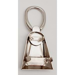 Çanta Aksesuar Boncuk Detaylı Gümüş Renk Kulpluk 1 Adet