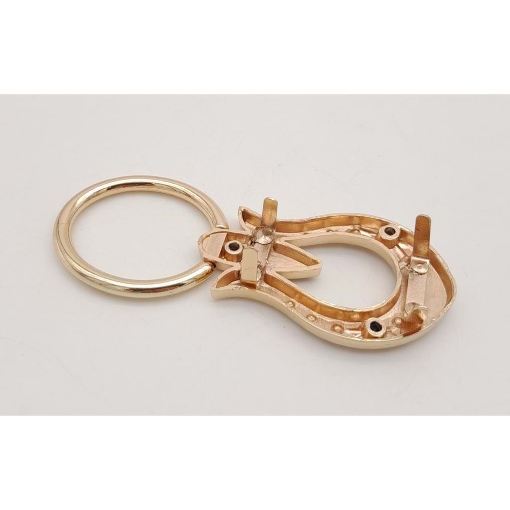 Çanta Aksesuar Lale Model Light Gold Renk Kulpluk 1 Adet