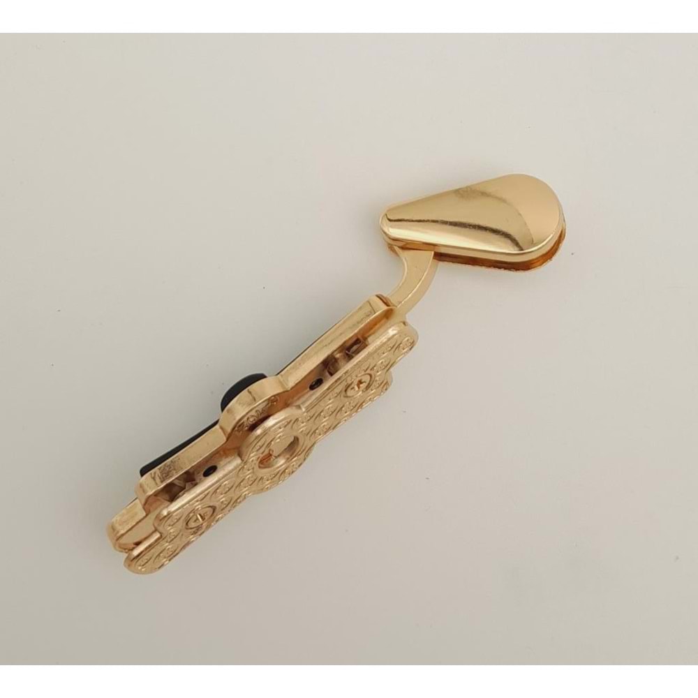 Çanta Aksesuar Siyah Renk Kurdele Model Light Gold Metal Kulpluk 1 Adet