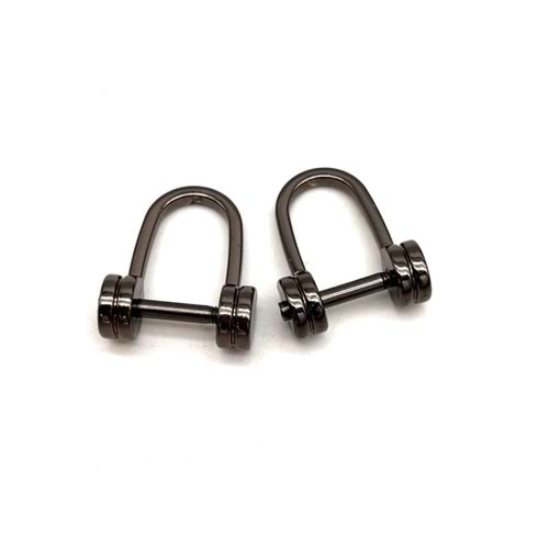 Çanta Aksesuar Füme Renk Vidalı Kulpluk 2 Adet