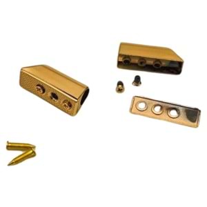 Çanta Aksesuar 8 Mm Light Gold Renk Vidalı Kulpluk 2 Adet