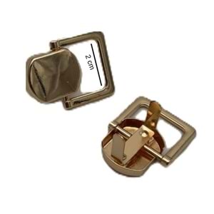 Çanta Aksesuar 2 Cm Light Gold Renk Kulpluk 2 Adet