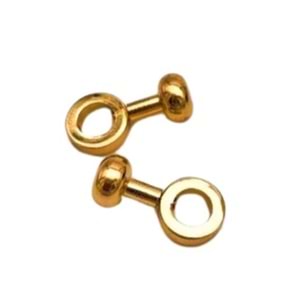 Çanta Aksesuar 2 Cm Light Gold Renk Vidalı Halka Kulpluk 2 Adet