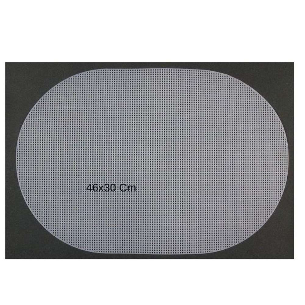 Çanta Aksesuar Oval 46x30 Cm Plastik Kanvas