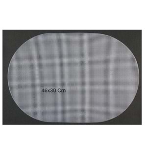 Çanta Aksesuar Oval 46x30 Cm Plastik Kanvas