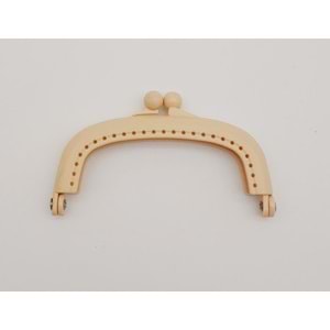 Çanta Aksesuar 9 cm Plastik Cüzdan Klipsi Bej Renk