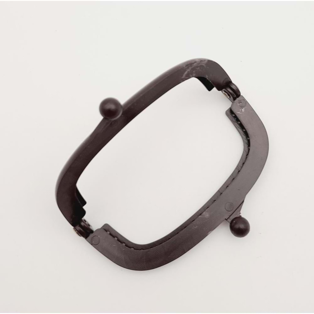 Çanta Aksesuar 9 cm Plastik Cüzdan Klipsi Kahverengi