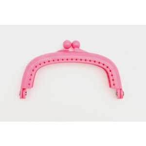 Çanta Aksesuar 9 cm Plastik Cüzdan Klipsi Koyu Pembe Renk
