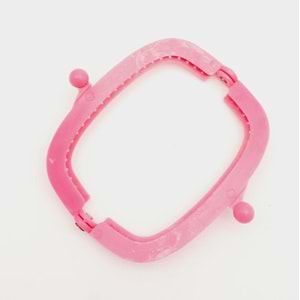 Çanta Aksesuar 9 cm Plastik Cüzdan Klipsi Koyu Pembe Renk