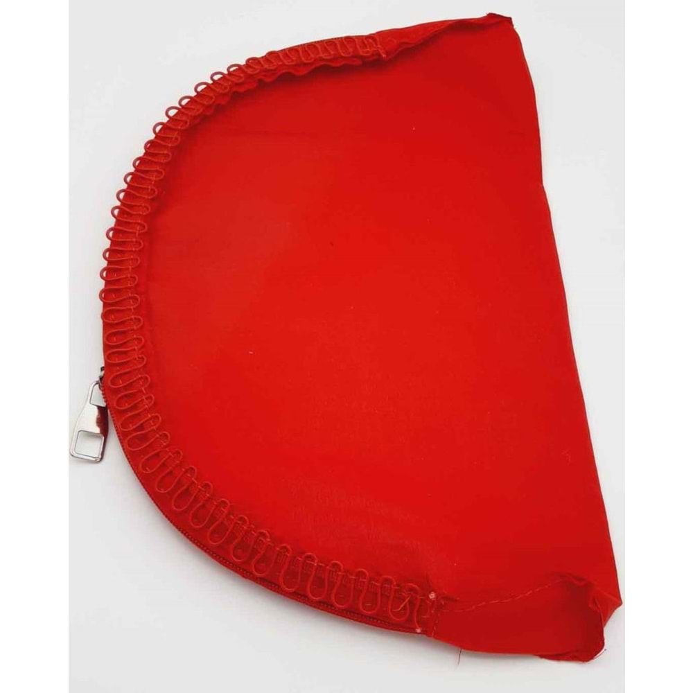 Çanta Aksesuar D Model 30X20 Cm Dikilmiş Fermuarlı Astar Kırmızı Renk