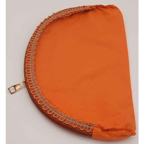 Çanta Aksesuar D Model 30X20 Cm Dikilmiş Fermuarlı Astar Taba Renk