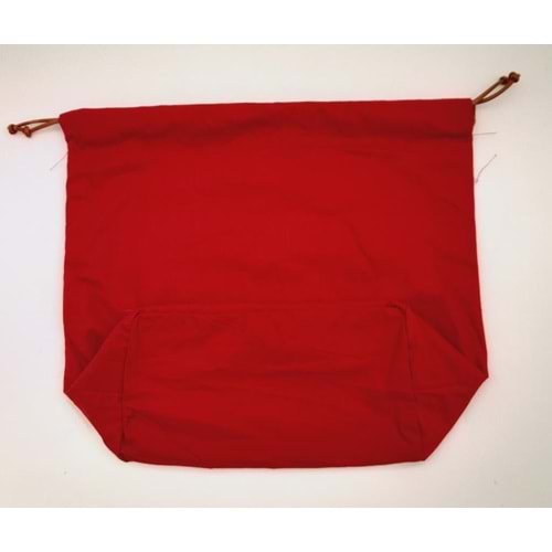 Çanta Aksesuar Örgü Çantaya Hazır Astar Tabanlı Büzgülü 22x12 cm Kırmızı Renk