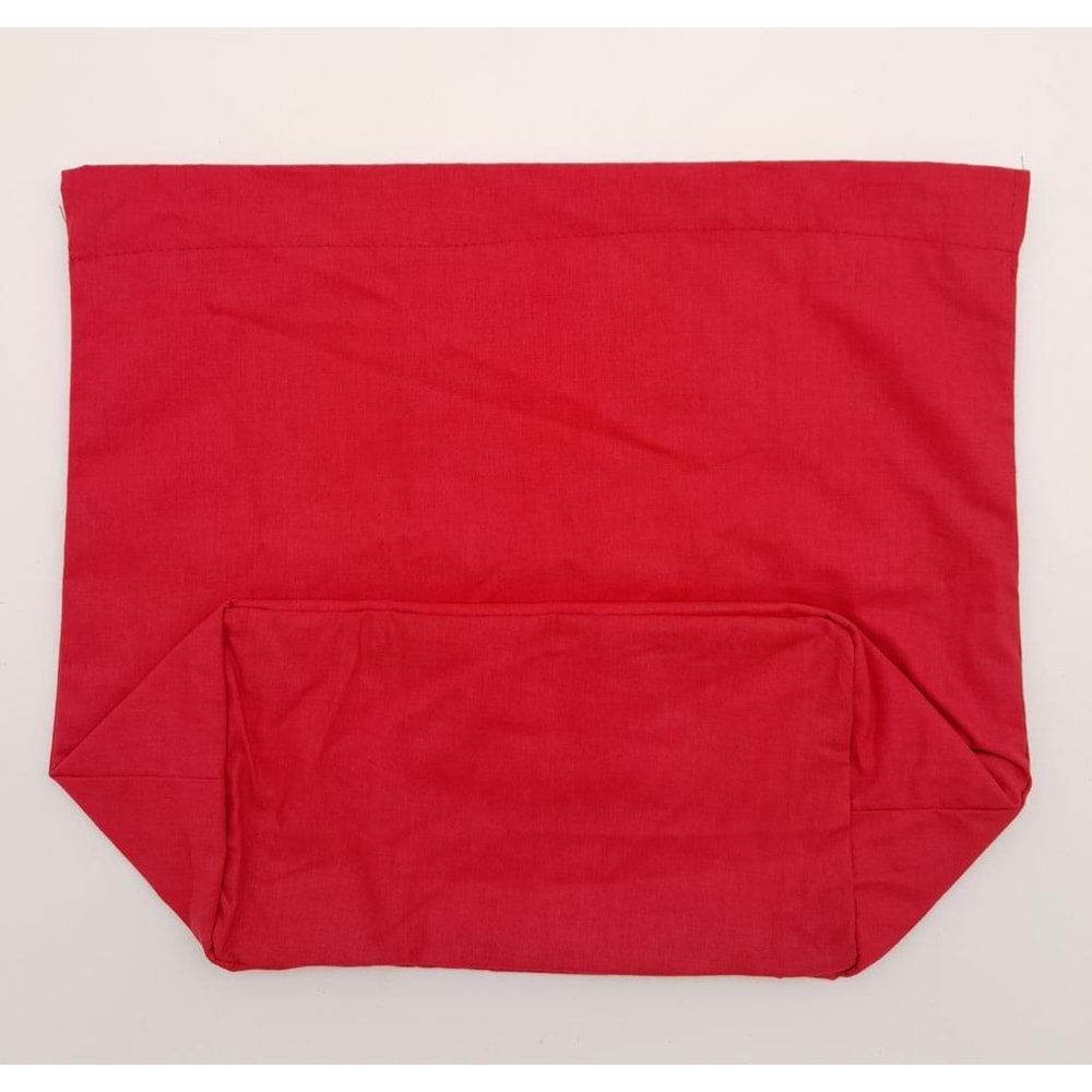 Çanta Aksesuar Örgü Çantaya Hazır Astar Tabanlı 22x12 cm Kırmızı Renk