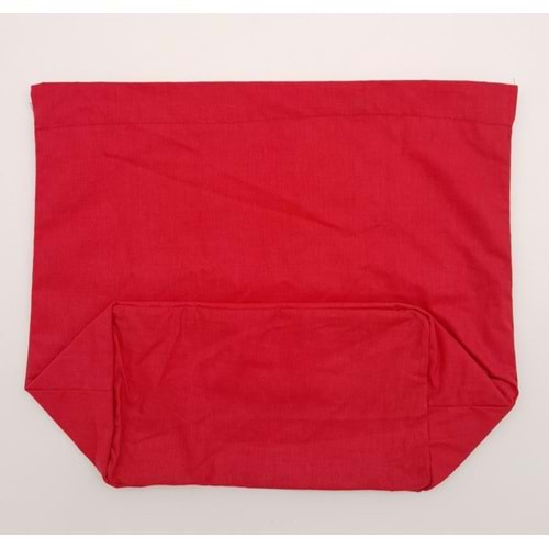 Çanta Aksesuar Örgü Çantaya Hazır Astar Tabanlı 22x12 cm Kırmızı Renk