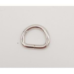 Çanta Aksesuar D Halka 1.3 Cm Gümüş 1 Adet