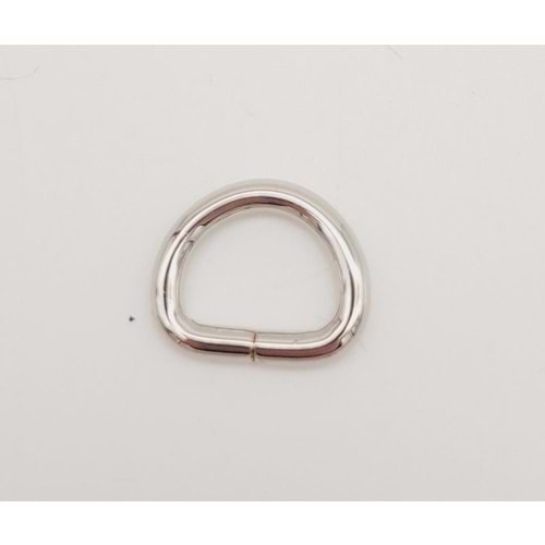 Çanta Aksesuar D Halka 1.3 Cm Gümüş 1 Adet