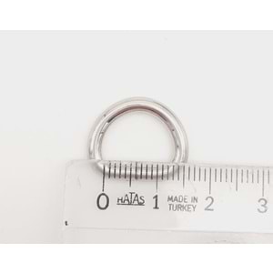 Çanta Aksesuar D Halka 1.3 Cm Gümüş 1 Adet