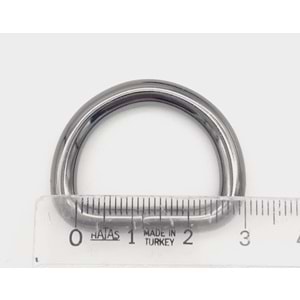 Çanta Aksesuar D Halka 2.5 Cm Füme 1 Adet