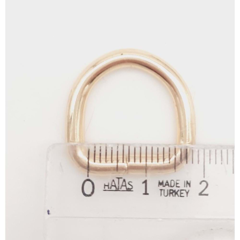 Çanta Aksesuar D Halka 1.5 Cm Light Gold 1 Adet
