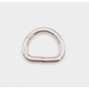 Çanta Aksesuar D Halka 1.5 Cm Gümüş 1 Adet